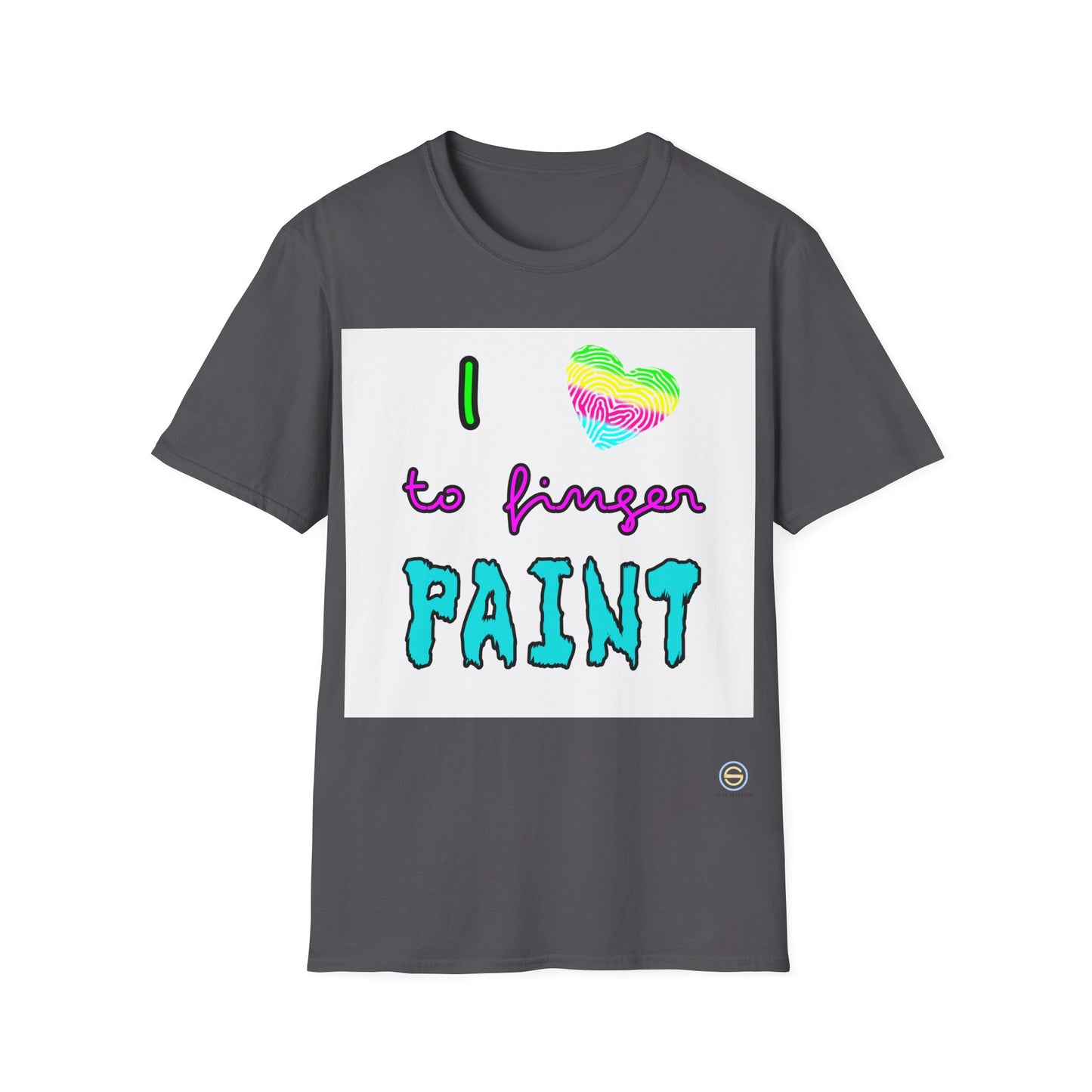 Couples Tee - I love to finger paint
