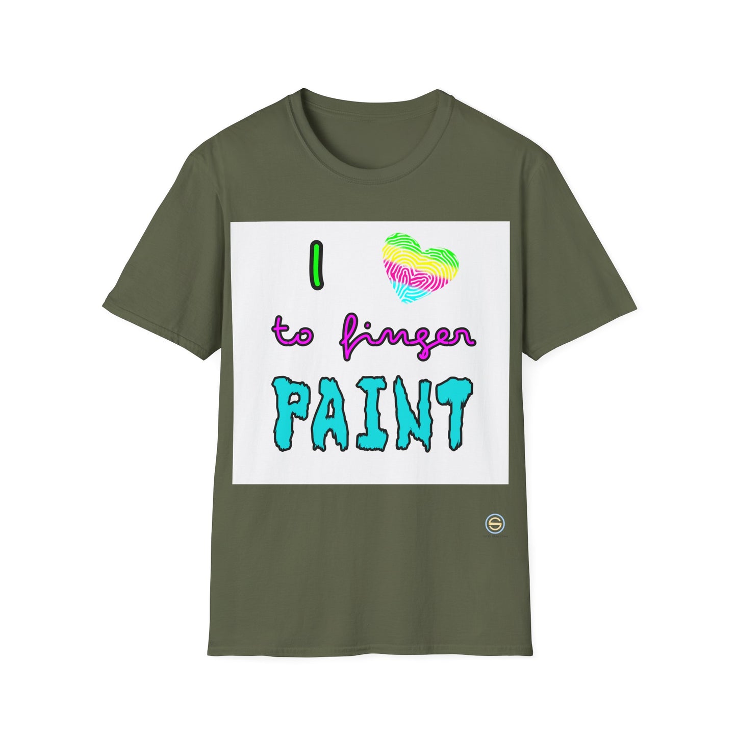 Couples Tee - I love to finger paint