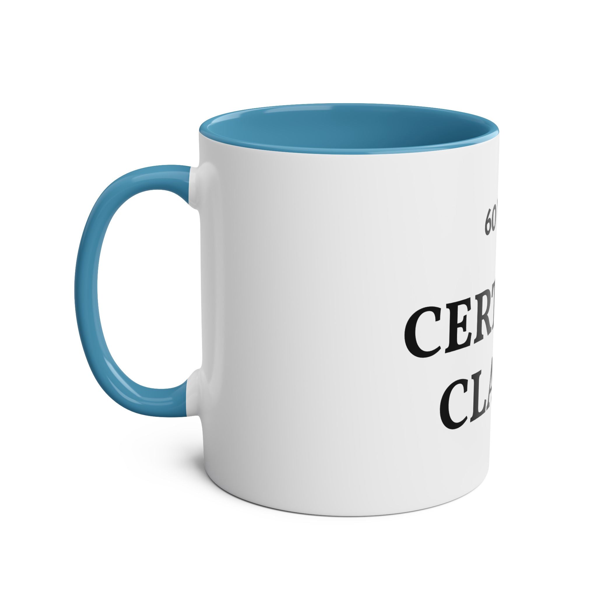 60 Years Certified Classic Mug — Two-Tone 11oz Coffee Cup