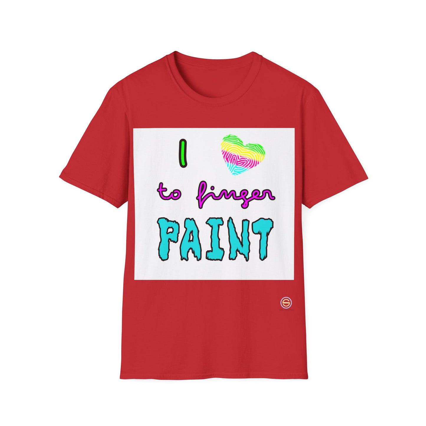 Couples Tee - I love to finger paint