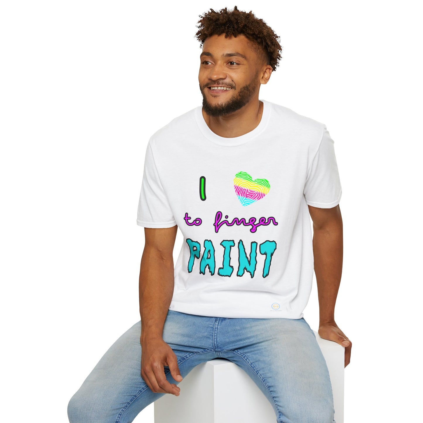 Couples Tee - I love to finger paint