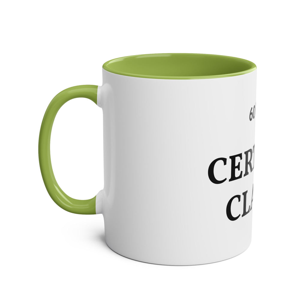 60 Years Certified Classic Mug — Two-Tone 11oz Coffee Cup