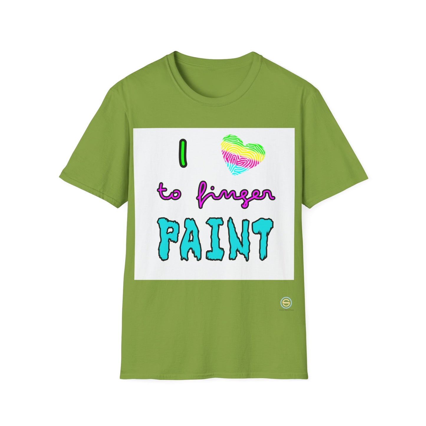 Couples Tee - I love to finger paint