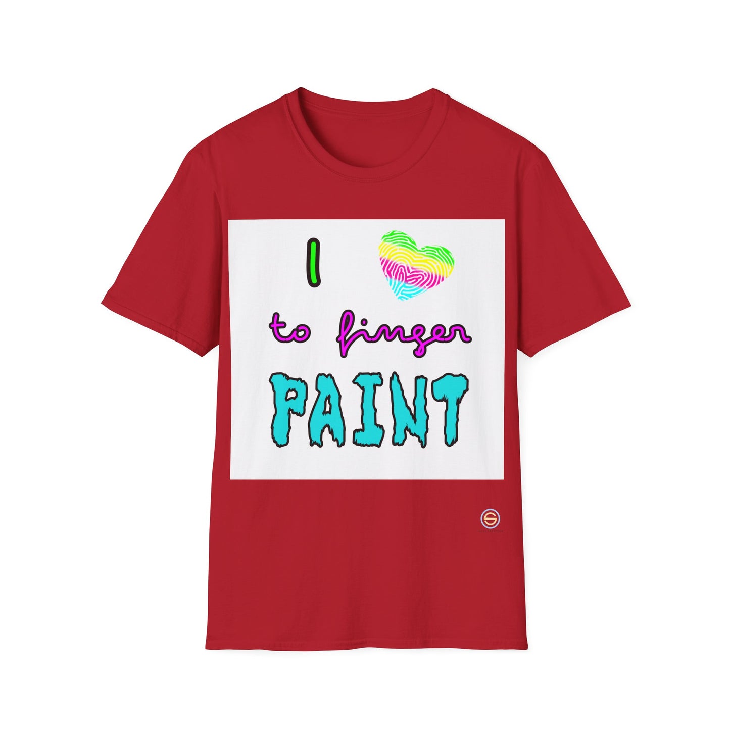 Couples Tee - I love to finger paint