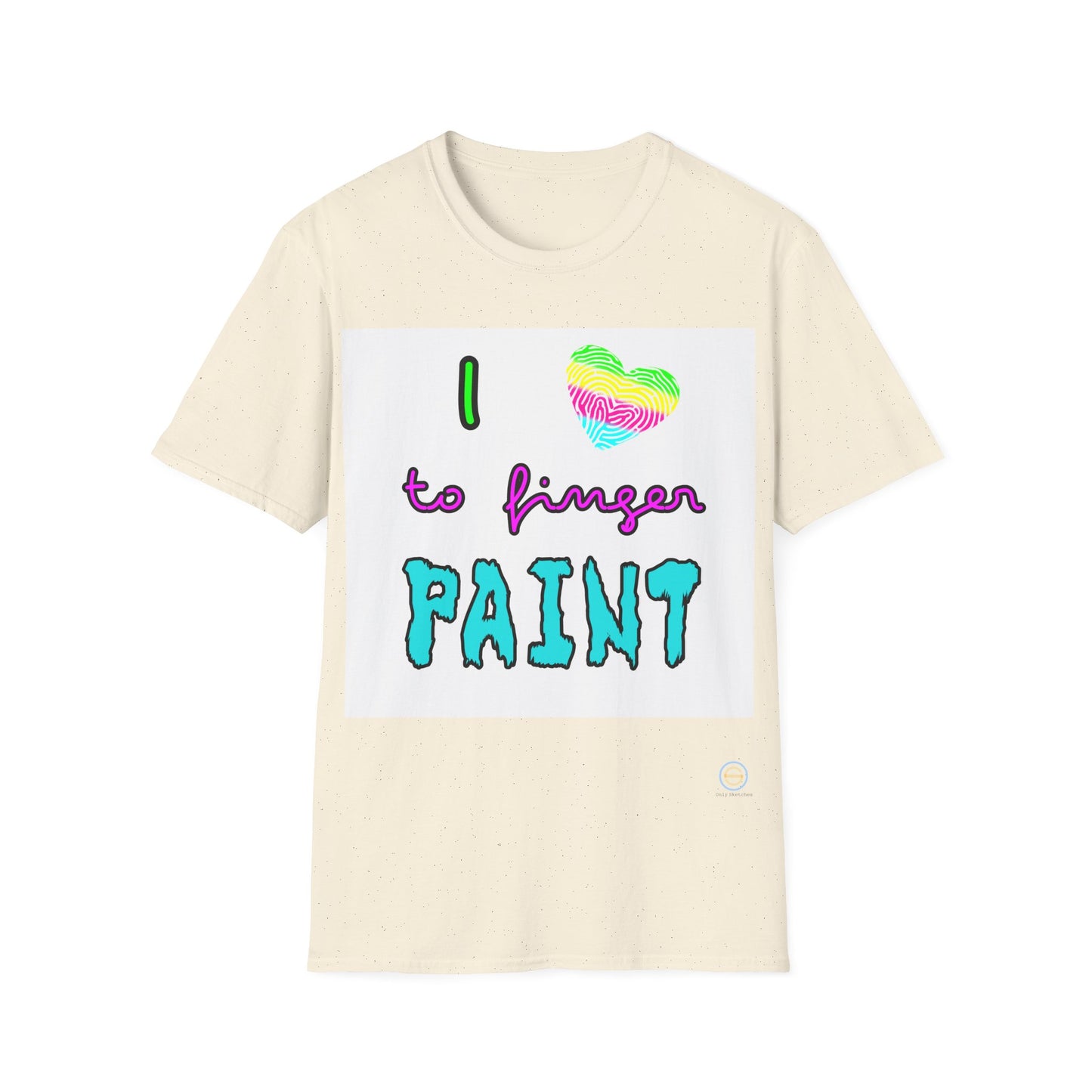 Couples Tee - I love to finger paint