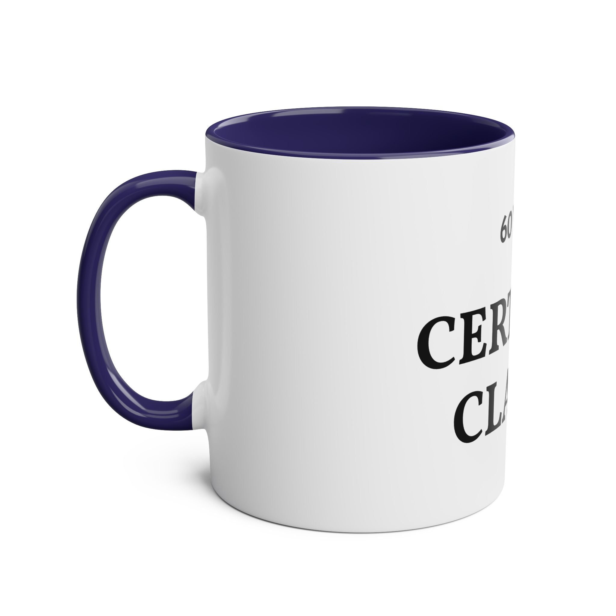 60 Years Certified Classic Mug — Two-Tone 11oz Coffee Cup
