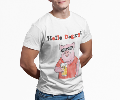 Hello Doggy T-Shirt - "Hello Doggy!" Unisex Softstyle T-Shirt