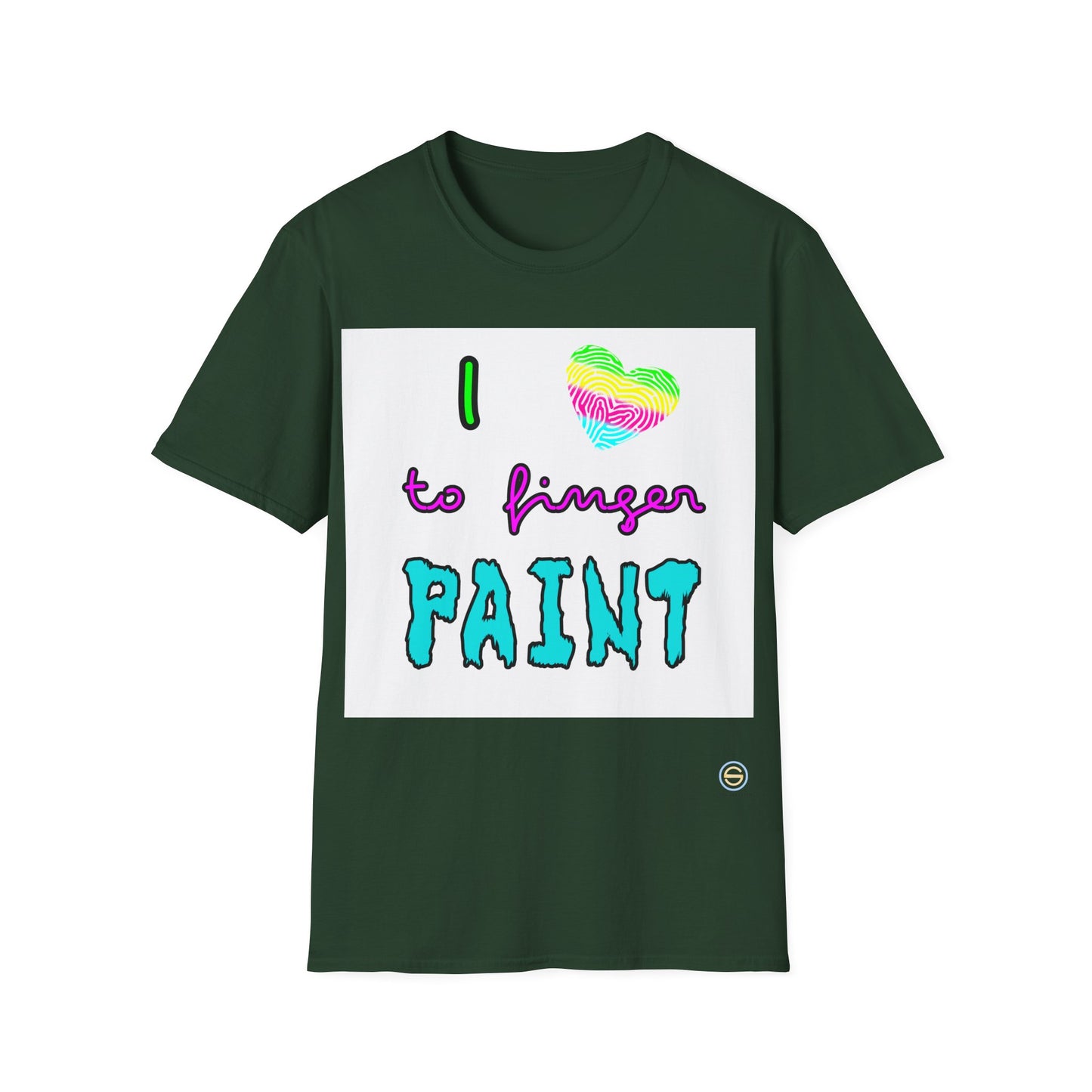 Couples Tee - I love to finger paint