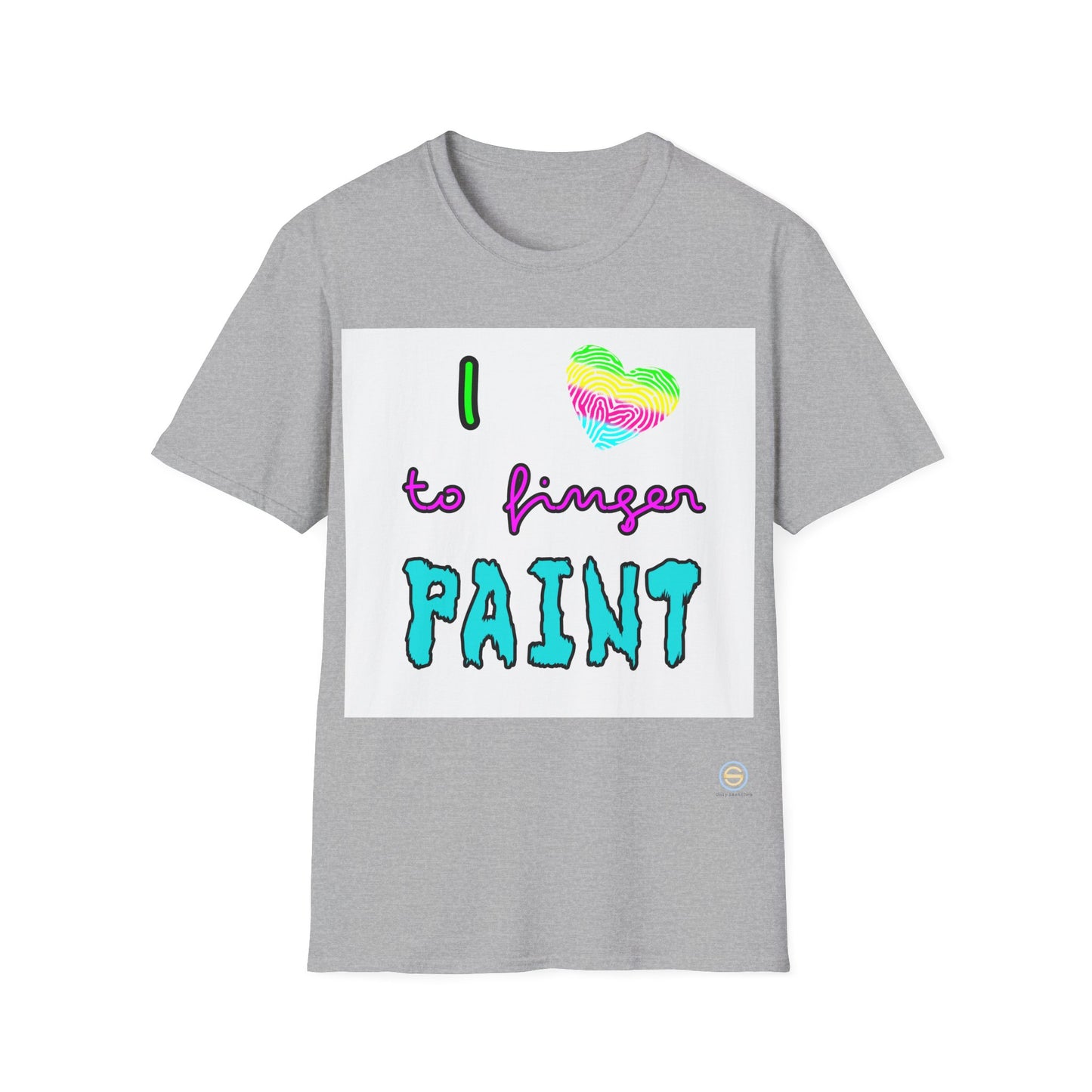 Couples Tee - I love to finger paint