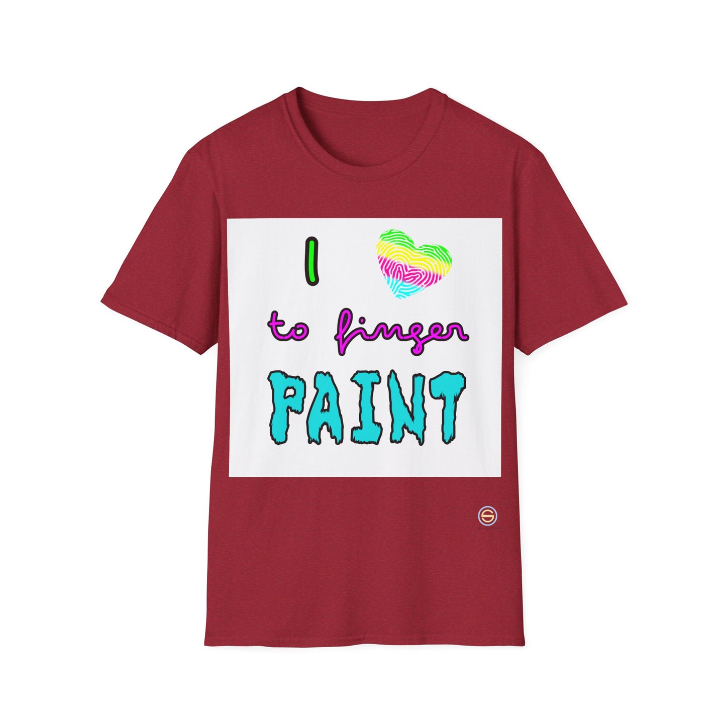 Couples Tee - I love to finger paint