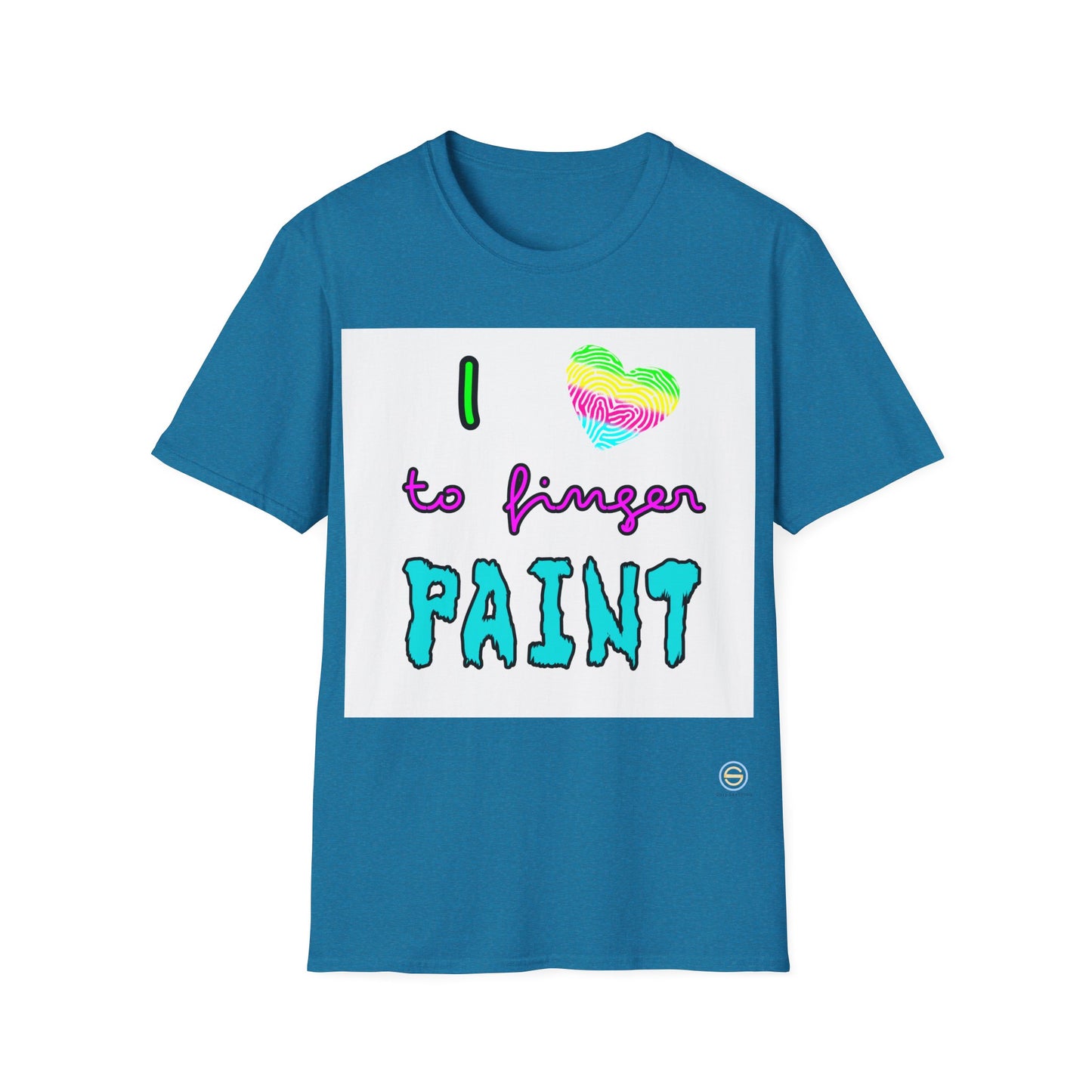Couples Tee - I love to finger paint