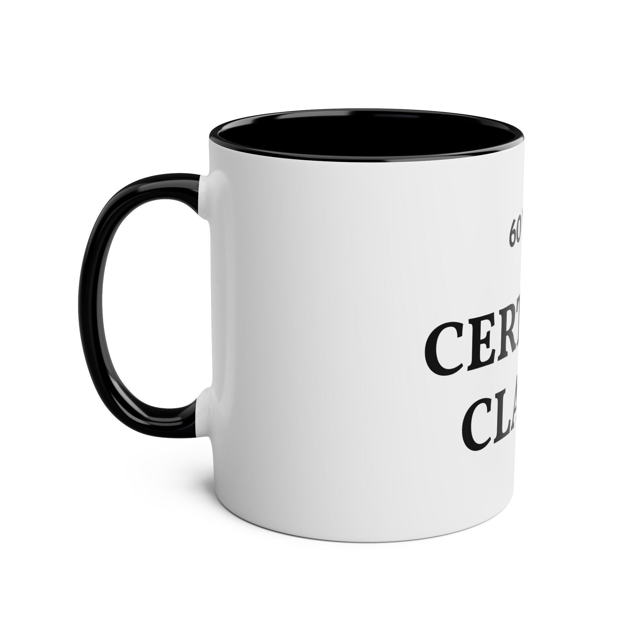 60 Years Certified Classic Mug — Two-Tone 11oz Coffee Cup