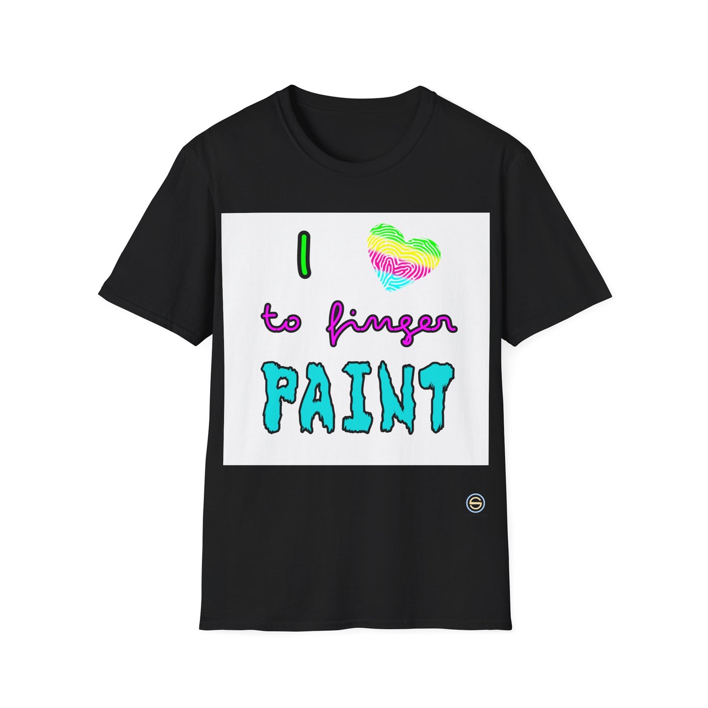 Couples Tee - I love to finger paint