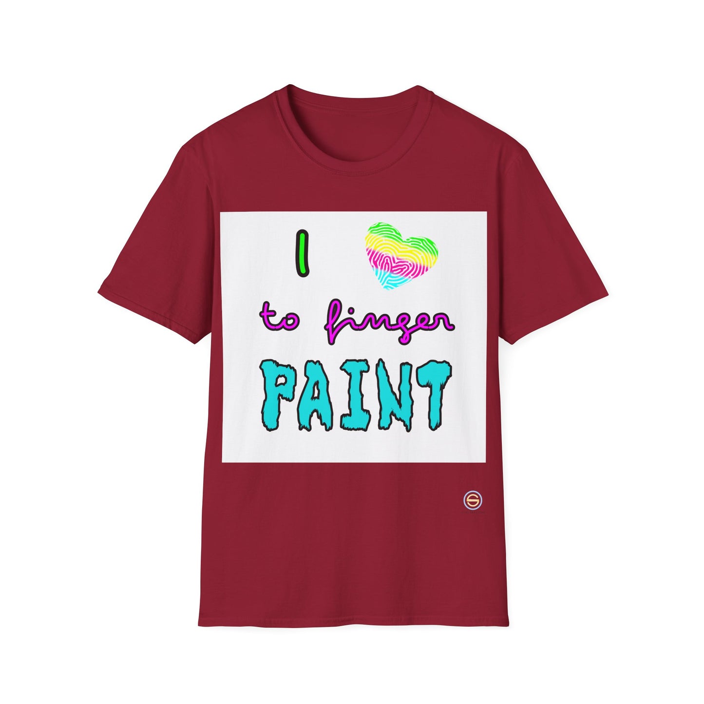 Couples Tee - I love to finger paint