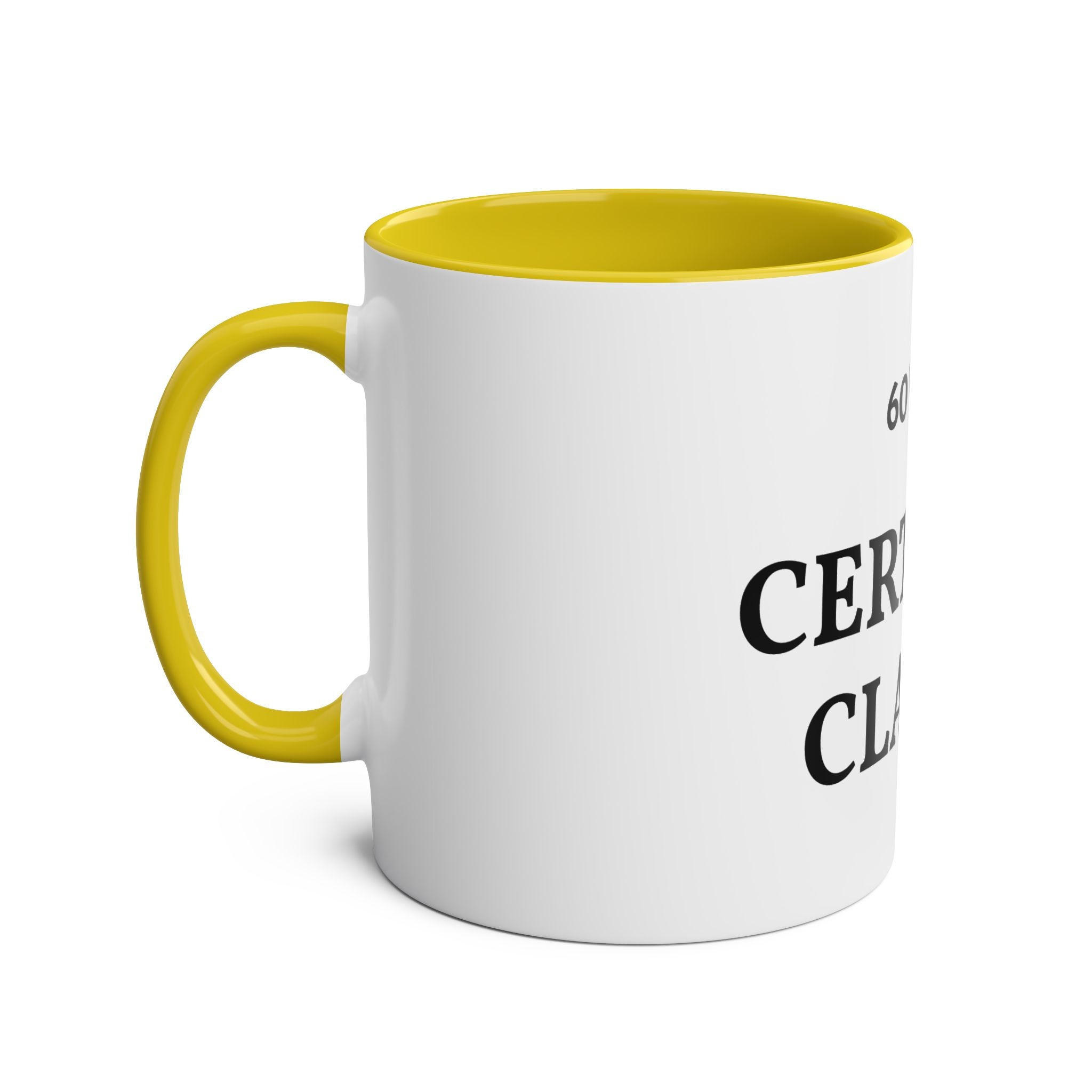 60 Years Certified Classic Mug — Two-Tone 11oz Coffee Cup