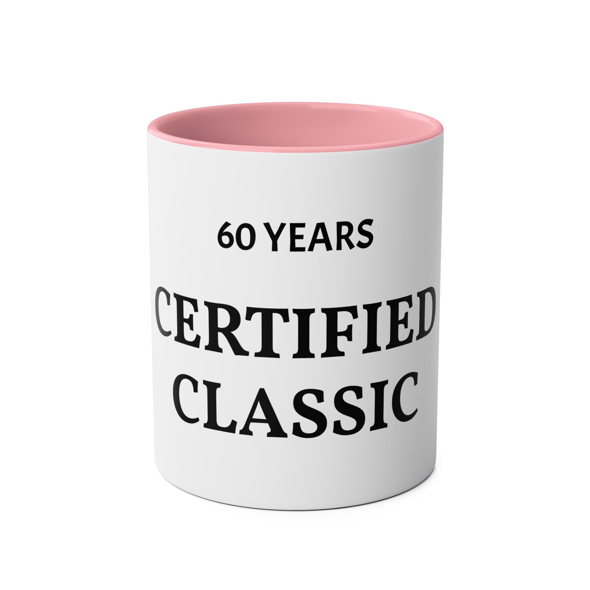 60 Years Certified Classic Mug — Two-Tone 11oz Coffee Cup